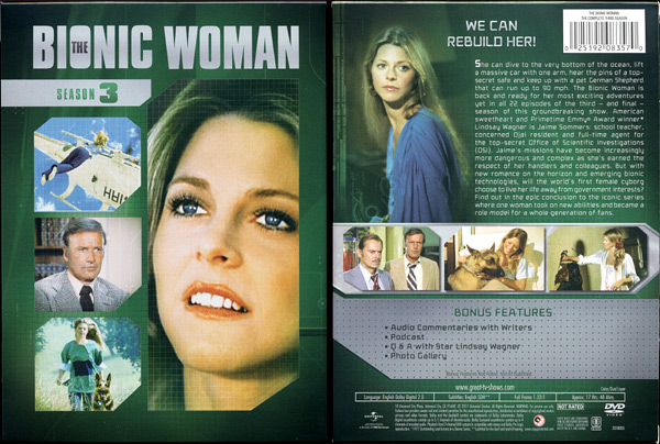 The Bionic Woman: Season 3 DVD