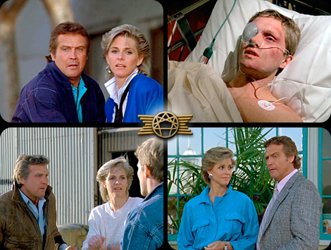 Left to Right 
1. Lee Majors, Lindsay Wagner 
2. Lindsay Wagner, Tom Schanley 
3. Lindsay Wagner, Lee Majors 