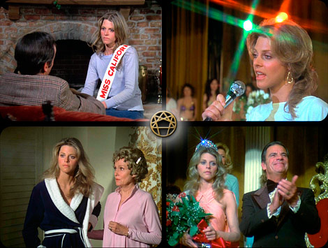 Top Left to Right: 
1. Richard Anderson, Lindsay Wagner 
2. Lindsay Wagner 
Bottom Left to Right: 
3. Lindsay Wagner, Helen Scott 
4. Lindsay Wagner, Bert Parks 